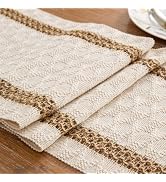 Niviy Boho Table Runner for Fall Home Decor 72 Inches Long Farmhouse Macrame Table Runner Cotton ...
