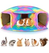 Unicorn Catcher Guinea Pig Hideout - Large Cozy Bed, Warm House, Washable Tunnel Accessories for ...