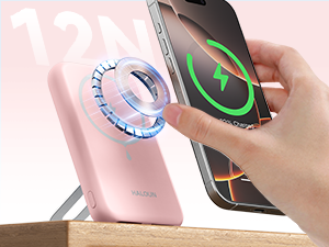 Haloun Magnetic Power Bank pink-4-2
