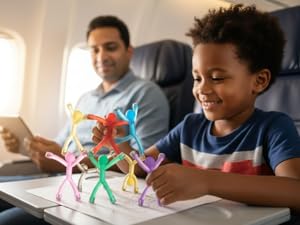 MAGMEN Travel Toys Airplane Car Road Trip Screen-Free Portable Quiet Entertainment Kids TSA