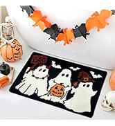 Shovagy Halloween Bathroom Rugs Cool Black Gothic Bath Mat Ghost Pumpkin Horror Decor Carpet Soft...
