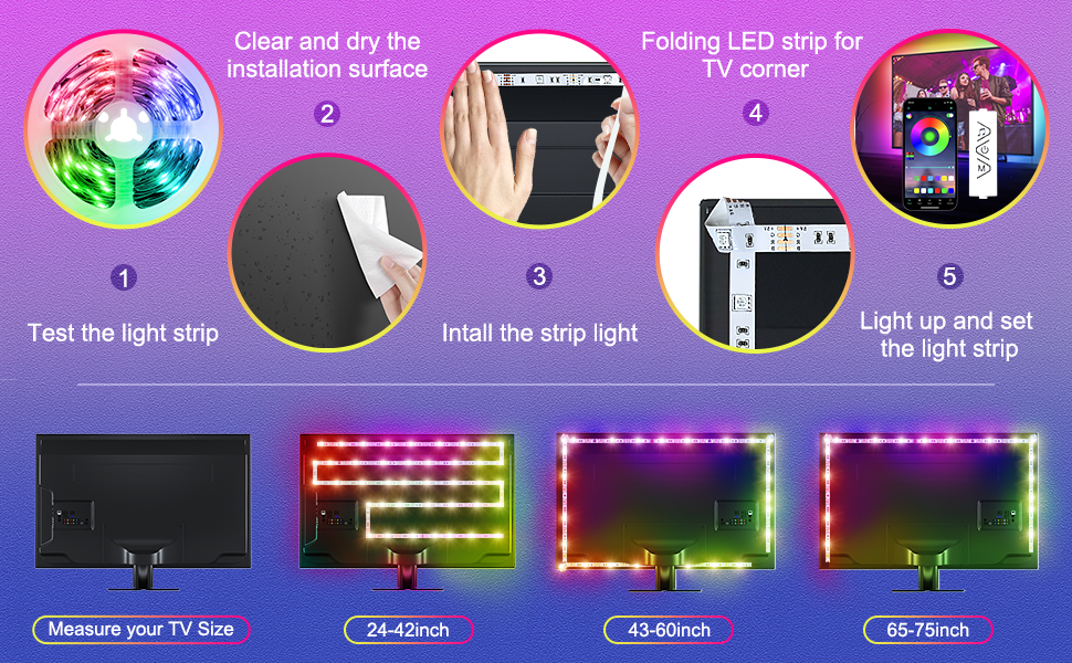 USB TV Lights LED Strip