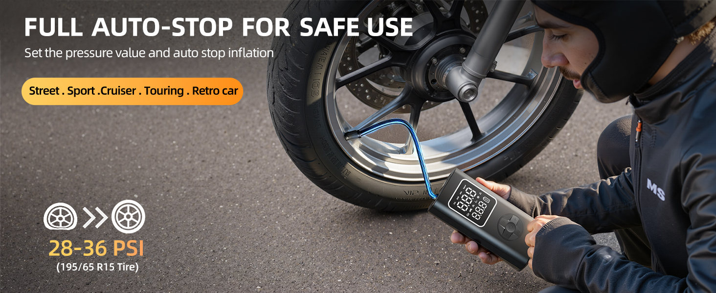 air pump for motorcycle tires
