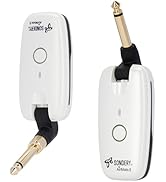 Sondery Wireless Transmitter and Receiver System for Guitar Bass Keyboard Drums Multiple Instrume...