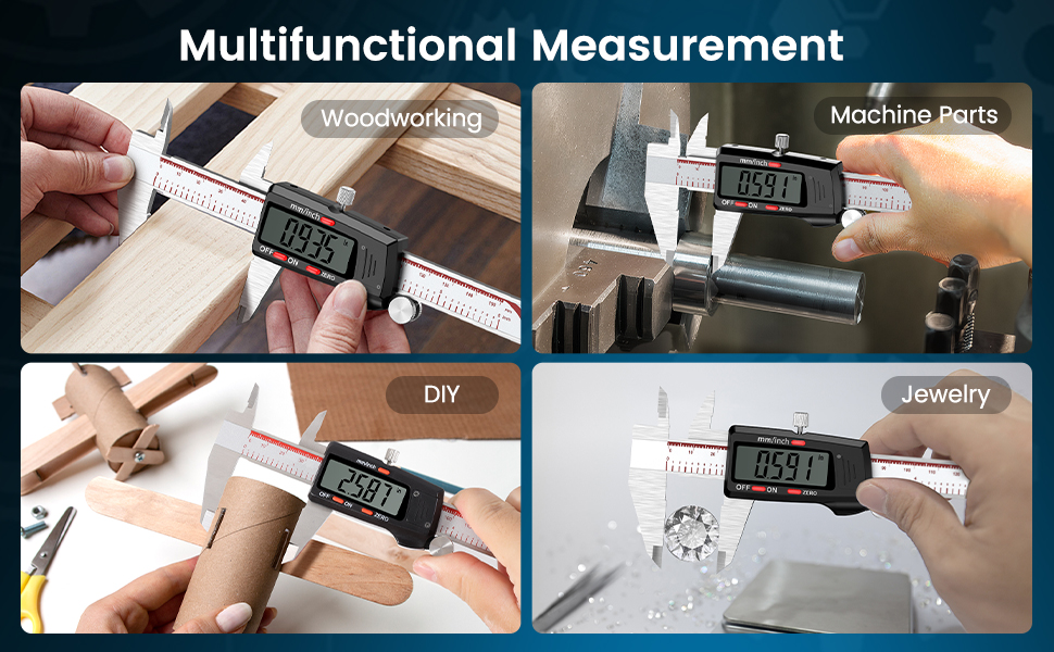  stainless steel micrometer vernier caliper for printing jewelers woodworkers