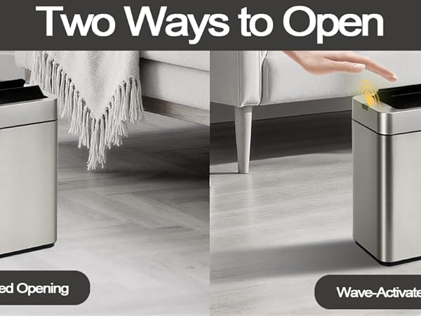 bathroom trash can with lid