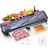 Housiwill vacuum sealer, 5 in 1 Food Vacuum Sealer Machine, Automatic Vacuum Machine for Food Sto...