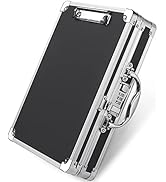 Sooez Locking Clipboard Storage Box, Heavy Duty Clipboard with Storage, Aluminum Locking Briefcas...