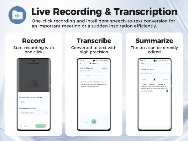 AI Translator Device, Smart Wearable Translator for 165 Languages Real-Time Two-Way Translatio