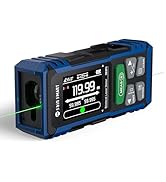 SainSmart Dual Laser Measuring Tool, 393Ft/120M Green Bilateral Distance Meter with Backlit LCD, ...