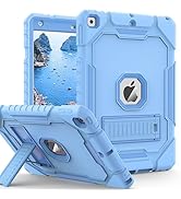 ZoneFoker Case for iPad 9th/8th/7th Generation 2021/2020/2019(10.2 inch), Heavy Duty Military Gra...