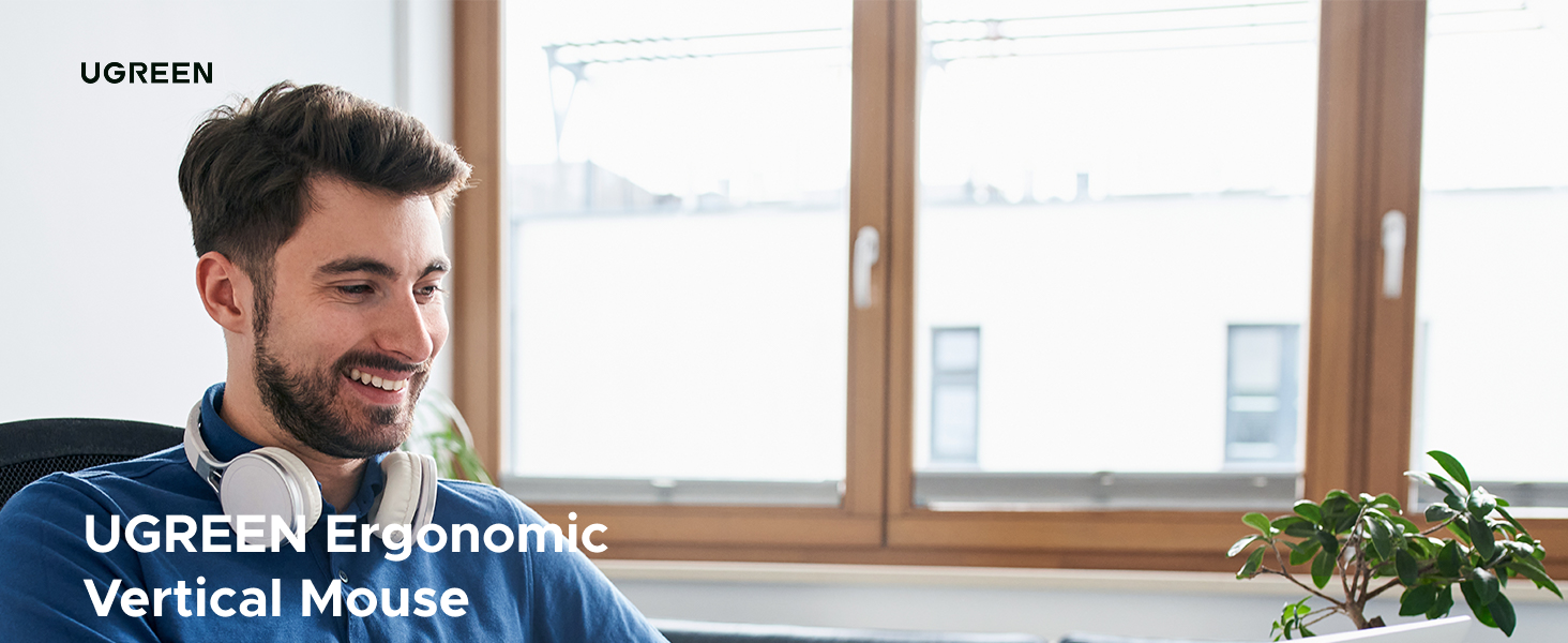 UGREEN Vertical Ergonomic Mouse