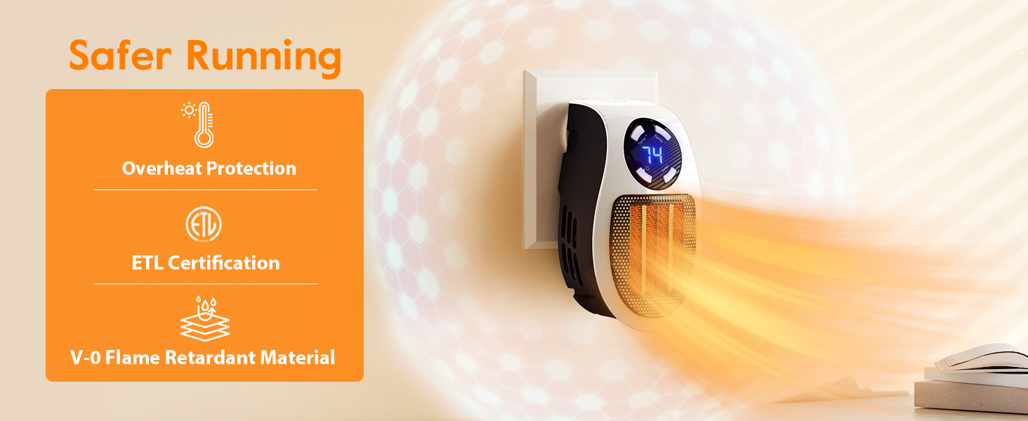 plug in heater wall outlet heater wall plug heater small heater mini heater space heater bathroom