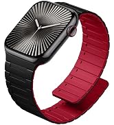 SNBLK Magnetic Watchband Compatible with Apple Watch for Men 44mm 45mm 46mm 49mm 42mm 41mm 40mm 3...
