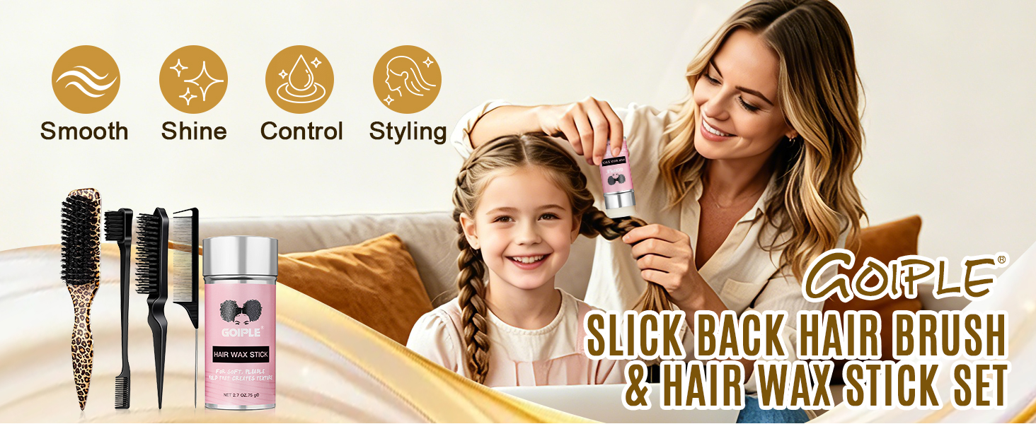 slick back hair brush