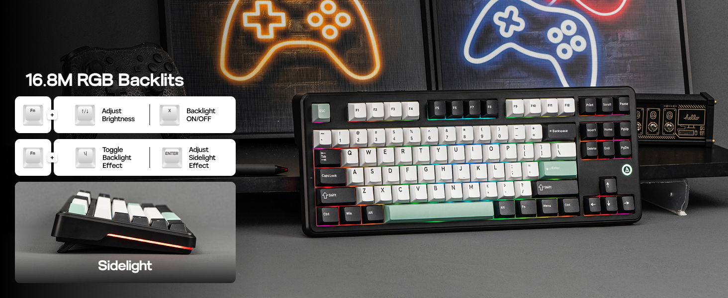 AK870 V2 Black Green