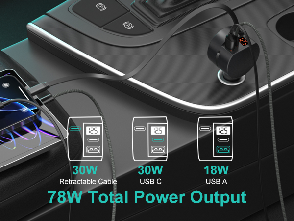 retractable car charger