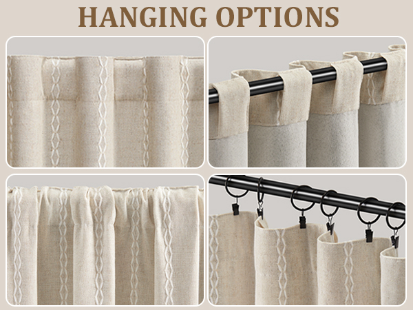 boho blackout curtains