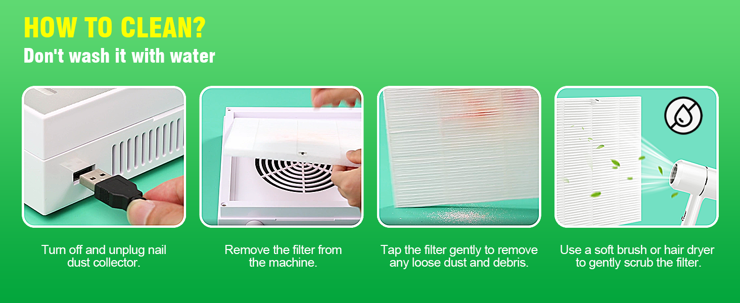 nail dust filter