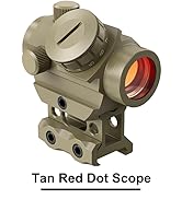 MidTen 2MOA Red Dot Sight 1x25mm Reflex Sight Waterproof &amp; Shockproof &amp; Fog-Proof Red Dot Scope w...