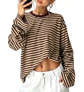 Sampeel Womens Long Sleeve Tops Casual Oversized T Shirts 2026 Y2K Fall Fashion Clothes