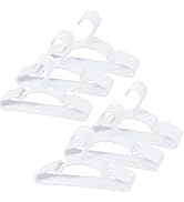 60 pcs White Baby Nursery Closet Hangers,Non-Slip Laundry Infant Pant Hanger for Newborn Clothes,...