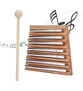 Woodstock Wind Chimes Energy Chime 7 Tone Hand Chimes Percussion Instrument with Mallet Stress Re...