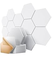 Dailycooper 12 Pack Self-Adhesive Acoustic Panels 12" X 10" X 0.4" - Sound Proof Foam Panels for ...