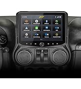Stinger HORIZON10 10.1" Jeep Wrangler JK (2011-18) Flush Stereo Radio Complete Kit, HD IP65 Touch...