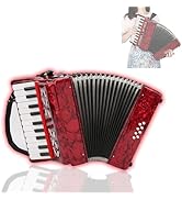 Acordeones Para Adultos, Acordeón 22 Keys 8 Bass Accordion Instrument With Acordeon Straps And Sw...