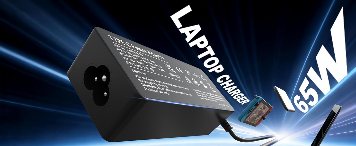 lenovo laptop charger usb c 65w