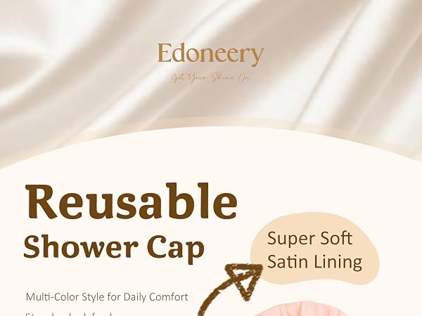 shower caps for women reusable waterproof