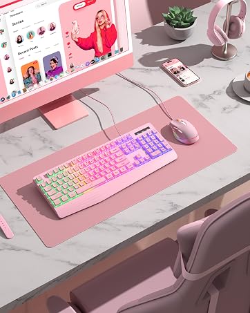 pink keyboard