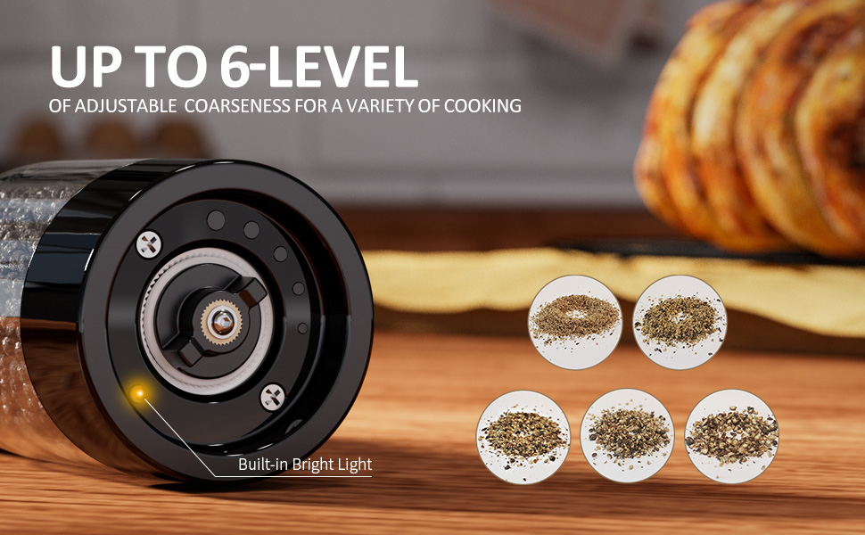 Electric Salt and Pepper Grinder Set