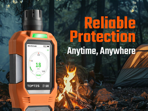carbon monoxide detectors portable for travel camping battery powered meter alarm low level home