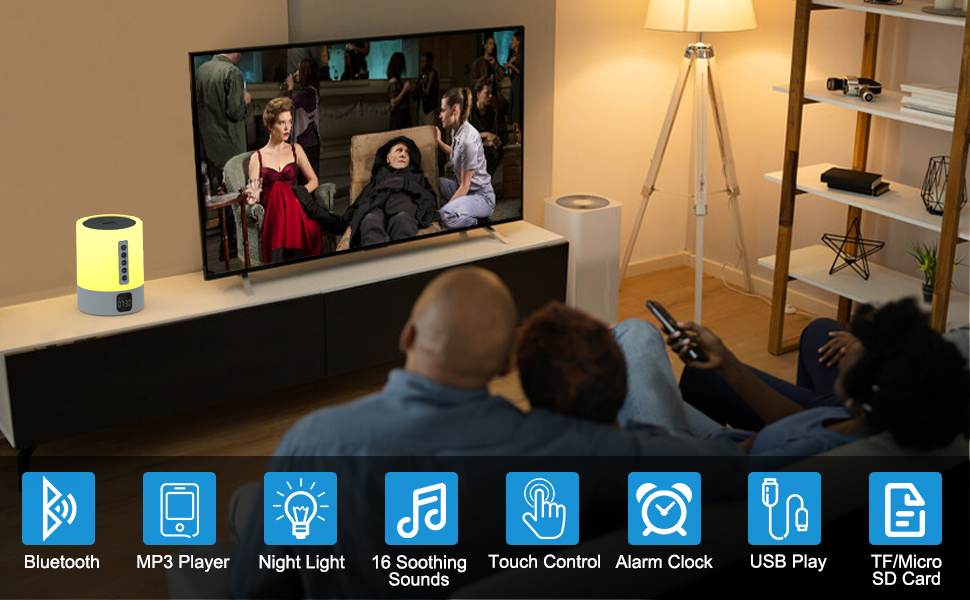 night light bluetooth speaker