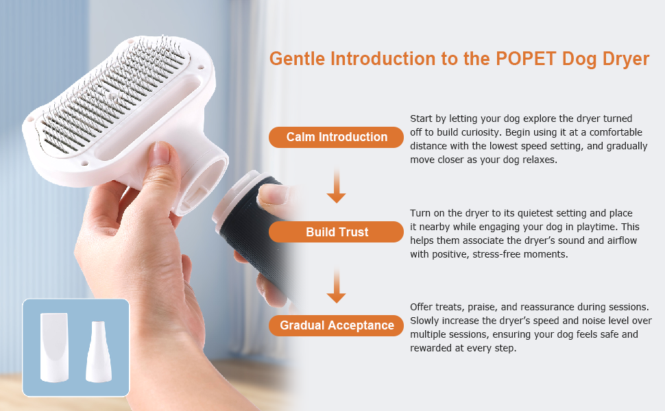 dog blow dryer blow dryer with comb dog bath brush dog grooming supplies dog bath supplies