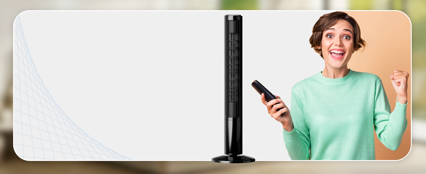 Use preset voice commands to operate the fan without lifting a finger.