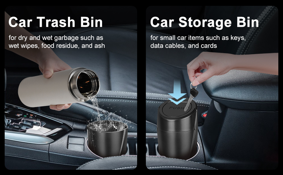 car trash bin