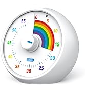 kiecky squirrel Visual Timer for Kids, 60-Minute Countdown Timer for Classroom Office Kitchen, De...