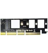 WENZIYAXU M.2 NVMe SSD to PCIe X16 Adapter Card, Supports 2230/2242/2260/2280 SSD Sizes, PCIE 4.0...