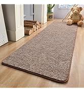 Keeko Soft Hallway Runner Rug, 2x6 Brown Washable Entryway Runner Rug for Bedroom Non Slip Modern...