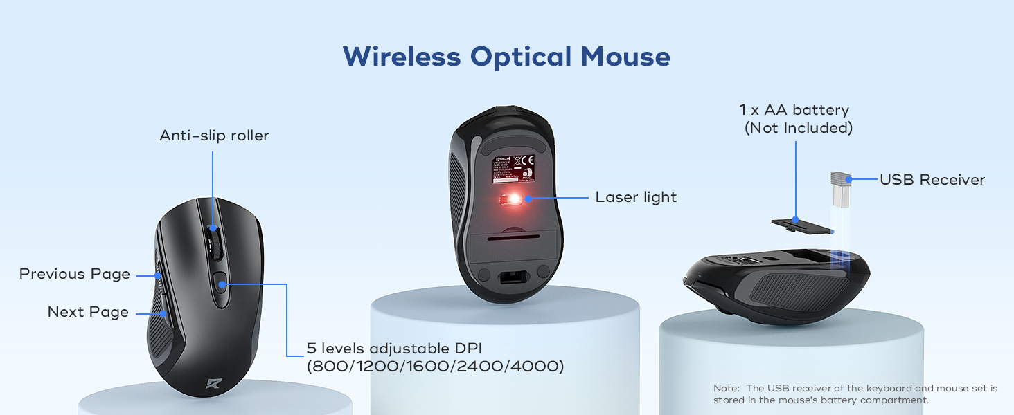 Wireless optical mouse