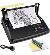 CORIEOSD Tattoo Transfer Stencil Machine Tattoo Kit Copier Printer with 20 Pcs Free Transfer Pape...