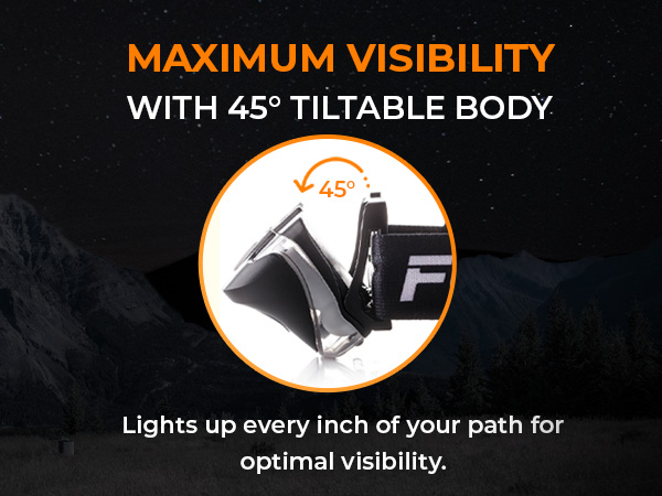 tiltable body for maximum visibility