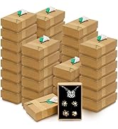 ZAVOOS 40 Pieces Jewelry Gift Boxes, 3.3''L x 2''W x 1''H Small Gift Packaging Box with Lid, Flow...
