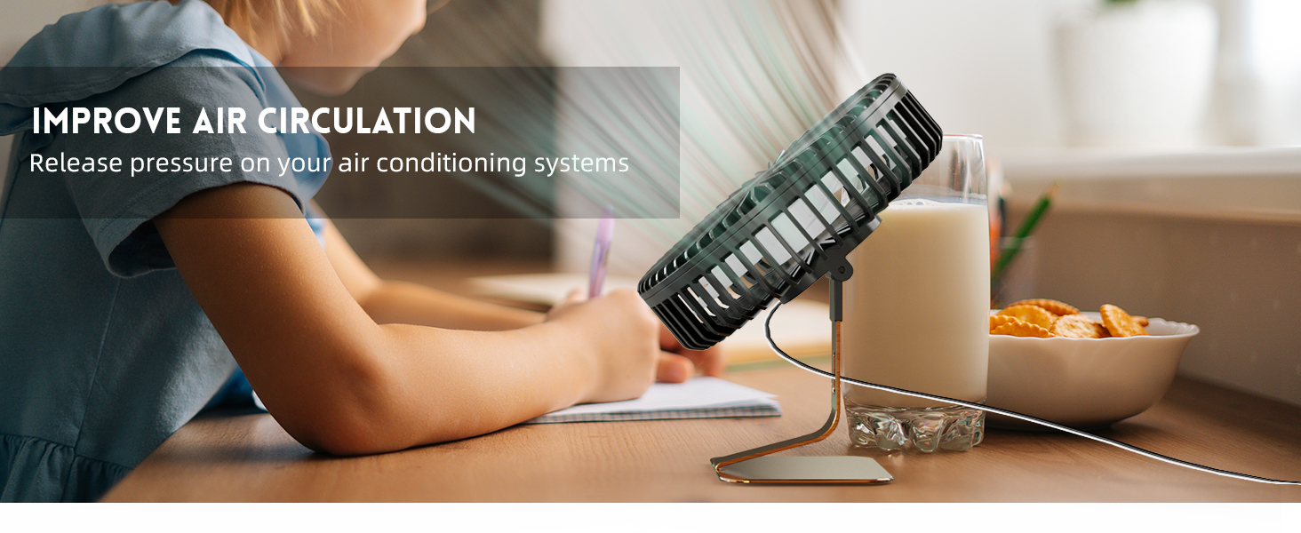 quiet desk fan small table fan usb fans opolar desk fan