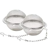Fu Store 2pcs Stainless Steel Mesh Tea Ball 2.1 Inch Tea Strainers | Teas Infuser Strainer Filter...