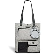 Cleverpup Park Pack 2-Piece Set Dog Gear Tote – Dog Travel Bag with 8 Pockets, Treat Pouch, Poop ...