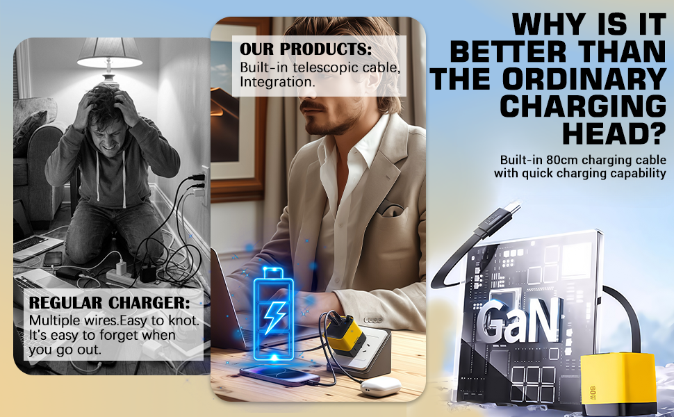 3 in 1 charger 80 watt